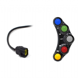 Botonera Jetprime JPPLS025 Ducati 749 2003 2006 Negro Versión Street