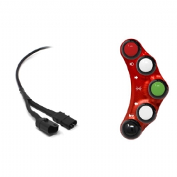 Botonera Jetprime JPPLS028R BMW HP4 2009 2014 Rojo Versión Street