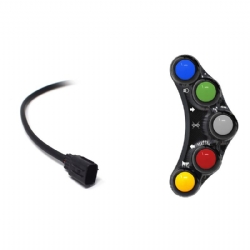 Botonera Jetprime JPPLS034 Kawasaki Ninja H2 2015 2020 Negro Versión Street