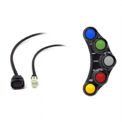 Botonera Jetprime JPPLSR003 Yamaha YZF R1 2015 2019 Negro Versión Racing