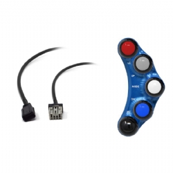 Botonera Jetprime JPPLSR017B Honda CBR 1000 RR 2017 2019 Azul Versión Racing