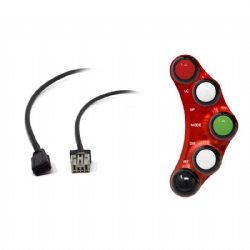 Botonera Jetprime JPPLSR017R Honda CBR 1000 RR 2017 2019 Rojo Versión Racing