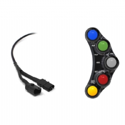 Botonera Jetprime JPPLSR028 BMW HP4 2009 2014 Negro Versión Racing