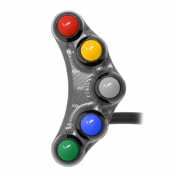 Botonera Jetprime JPPLSR049T Aprilia RSV 4 1100 2021 2023 Titanio Versión Racing