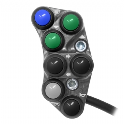 Botonera Jetprime JPPLS046T Aprilia RS 457 2024 2024 Titanio Versión Street