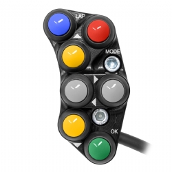 Botonera Jetprime JPPSRDU066 Ducati Multistrada 950 V2 2022 2025 Negro Versión Racing