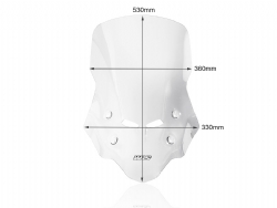 Parabrisas Caponord WRS HO042T Honda CB 500 X 2016-2024 Transparente