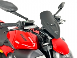 Parabrisas WRS DU030NO Sport Ducati Diavel V4 ABS 2023 Negro Mate