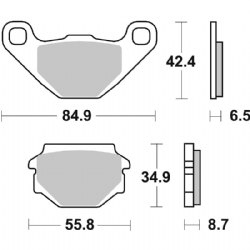 Pastillas freno Brembo 07015CC - foto 3 Pastillas freno Brembo 07015CC - foto 3