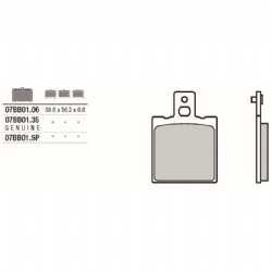 Pastillas freno Brembo 07BB0135