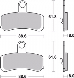 Pastillas freno Brembo 07HD15SA - foto 2 Pastillas freno Brembo 07HD15SA - foto 2