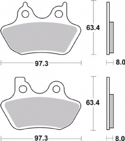 Pastillas freno Brembo 07HD16SA - foto 2 Pastillas freno Brembo 07HD16SA - foto 2