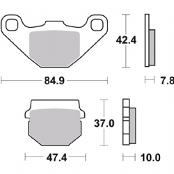 Pastillas freno Brembo 07HO1118 - foto 2 Pastillas freno Brembo 07HO1118 - foto 2