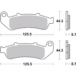 Pastillas freno Brembo 07HO39SP - foto 2 Pastillas freno Brembo 07HO39SP - foto 2