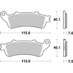 Pastillas freno Brembo 07HO44SA - foto 2 Pastillas freno Brembo 07HO44SA - foto 2