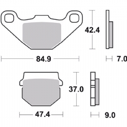 Pastillas freno Brembo 07KA07SD - foto 2 Pastillas freno Brembo 07KA07SD - foto 2
