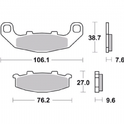 Pastillas freno Brembo 07KA11SA - foto 2 Pastillas freno Brembo 07KA11SA - foto 2