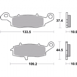 Pastillas freno Brembo 07KA15CC - foto 2 Pastillas freno Brembo 07KA15CC - foto 2