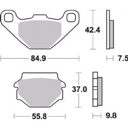 Pastillas freno Brembo 07KS04SD - foto 2 Pastillas freno Brembo 07KS04SD - foto 2
