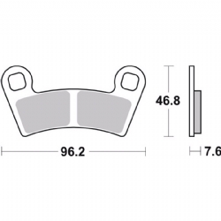 Pastillas freno Brembo 07PO09SD - foto 2 Pastillas freno Brembo 07PO09SD - foto 2