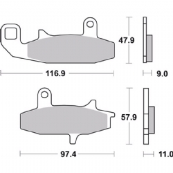 Pastillas freno Brembo 07SU1509 - foto 2 Pastillas freno Brembo 07SU1509 - foto 2