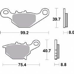 Pastillas freno Brembo 07SU31SD - foto 2 Pastillas freno Brembo 07SU31SD - foto 2
