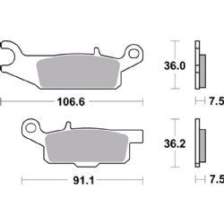 Pastillas freno Brembo 07YA48SX - foto 2 Pastillas freno Brembo 07YA48SX - foto 2