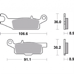Pastillas freno Brembo 07YA50SX - foto 2 Pastillas freno Brembo 07YA50SX - foto 2