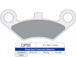 Pastillas freno Dp Brakes DP511 Standard - foto 2