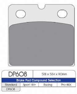 Pastillas freno Dp Brakes DP608 Standard