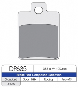 Pastillas freno Dp Brakes DP635 Standard