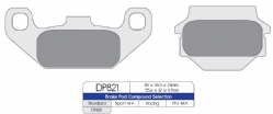 Pastillas freno Dp Brakes DP821 Off-Road