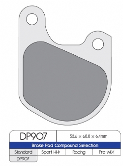 Pastillas freno Dp Brakes DP907 HDP Harley