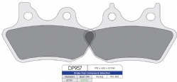 Pastillas freno Dp Brakes DP957 HDP Harley