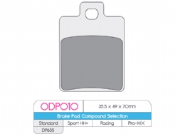 Pastillas freno Dp Brakes ODP010 ODP Organic - foto 2