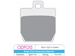 Pastillas freno Dp Brakes ODP013 ODP Organic - foto 2