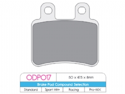 Pastillas freno Dp Brakes ODP017 ODP Organic - foto 2