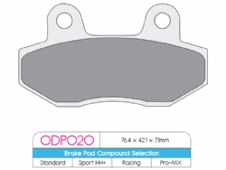 Pastillas freno Dp Brakes ODP020 ODP Organic - foto 2