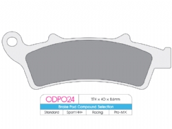 Pastillas freno Dp Brakes ODP024 ODP Organic - foto 2