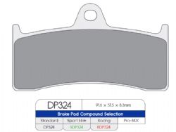 Pastillas freno Dp Brakes RDP324 - foto 2 Pastillas freno Dp Brakes RDP324 - foto 2