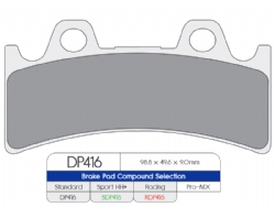 Pastillas freno Dp Brakes SDP416HH Plus SDP Sport HH - foto 2