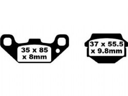 Pastillas de freno EBC FA128R R Series sinterizadas
