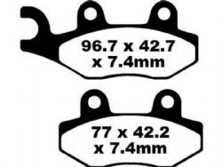 Pastillas de freno EBC FA135R R Series sinterizadas