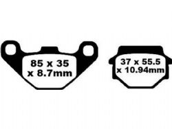 Pastillas de freno EBC FA372R R Series sinterizadas