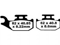 Pastillas de freno EBC FA414R R Series sinterizadas