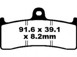 Pastillas de freno EBC FA424HH Double-H sinterizadas
