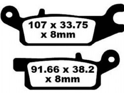 Pastillas de freno EBC FA443R R Series sinterizadas