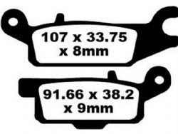 Pastillas de freno EBC FA445R R Series sinterizadas