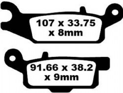 Pastillas de freno EBC FA446R R Series sinterizadas