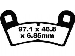Pastillas de freno EBC FA456R R Series sinterizadas